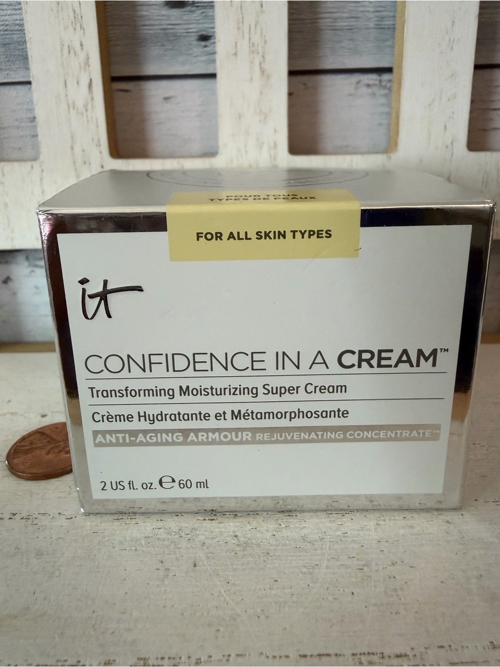 it Cosmetics Confidence In A Cream Anti-Aging Moisturizer Face 2 fl oz/60 mL NIB